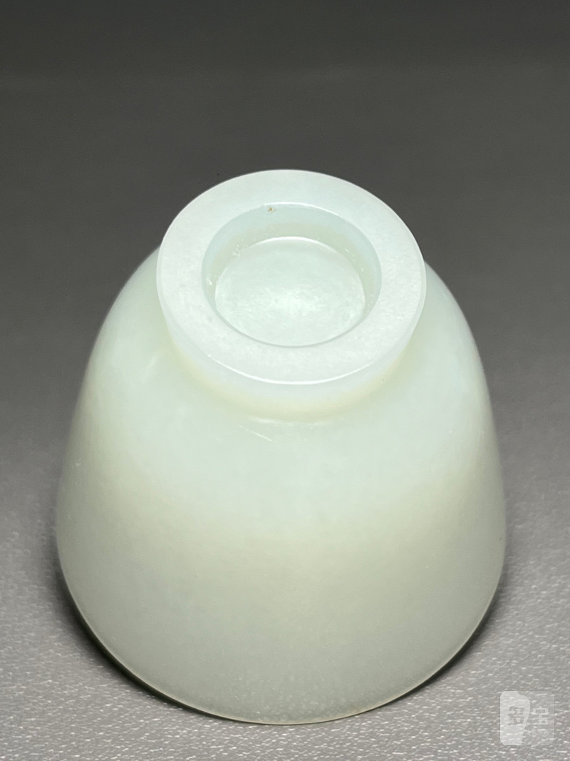 清中期  白玉杯（带木座） - 图6